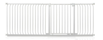 Safetots Elite Pressure Safety Gate216Cm225CmMatt WhitePressure Fit Stair Gate from B&Q