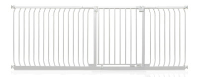 Safetots Elite Pressure Safety Gate225Cm234CmMatt WhitePressure Fit Stair Gate from B&Q