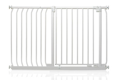 Safetots Elite Pressure Safety Gate125Cm134CmMatt WhitePressure Fit Stair Gate from B&Q