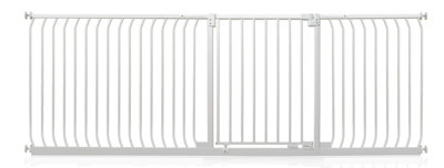 Safetots Elite Pressure Safety Gate234Cm243CmMatt WhitePressure Fit Stair Gate from B&Q