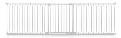 Safetots Elite Pressure Safety Gate271Cm280CmMatt WhitePressure Fit Stair Gate from B&Q