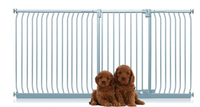 Bettacare Extra Tall Elite Dog Gate234Cm243CmMatt GreyExtra Tall 96.8Cm In HeightPressure Fit Pet Gate from B&Q