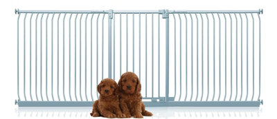 Bettacare Extra Tall Elite Dog Gate271Cm280CmMatt GreyExtra Tall 96.8Cm In HeightPressure Fit Pet Gate from B&Q