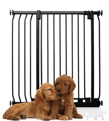 Bettacare Extra Tall Elite Dog Gate89Cm98CmMatt BlackExtra Tall 96.8Cm In HeightPressure Fit Pet Gate from B&Q