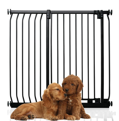 Bettacare Extra Tall Elite Dog Gate98Cm107CmMatt BlackExtra Tall 96.8Cm In HeightPressure Fit Pet Gate from B&Q