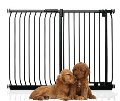 Bettacare Extra Tall Elite Dog Gate125Cm134CmMatt BlackExtra Tall 96.8Cm In HeightPressure Fit Pet Gate from B&Q