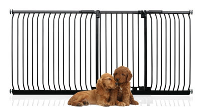 Bettacare Extra Tall Elite Dog Gate216Cm225CmMatt BlackExtra Tall 96.8Cm In HeightPressure Fit Pet Gate from B&Q