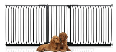 Bettacare Extra Tall Elite Dog Gate271Cm280CmMatt BlackExtra Tall 96.8Cm In HeightPressure Fit Pet Gate from B&Q