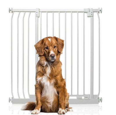 Bettacare Extra Tall Elite Dog Gate89Cm98CmMatt WhiteExtra Tall 96.8Cm In HeightPressure Fit Pet Gate from B&Q
