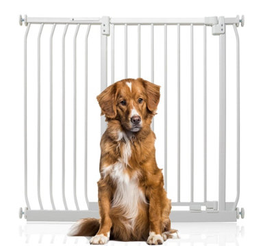 Bettacare Extra Tall Elite Dog Gate107Cm116CmMatt WhiteExtra Tall 96.8Cm In HeightPressure Fit Pet Gate from B&Q