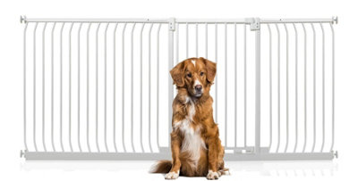 Bettacare Extra Tall Elite Dog Gate225Cm234CmMatt WhiteExtra Tall 96.8Cm In HeightPressure Fit Pet Gate from B&Q
