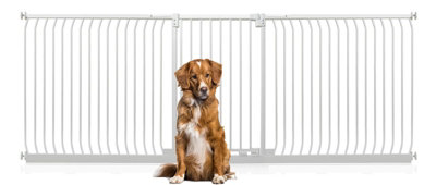 Bettacare Extra Tall Elite Dog Gate271Cm280CmMatt WhiteExtra Tall 96.8Cm In HeightPressure Fit Pet Gate from B&Q