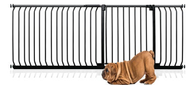 Bettacare Elite Pressure Dog Gate198Cm207CmMatt BlackPressure Fit Pet Gate For Dog And Puppy from B&Q