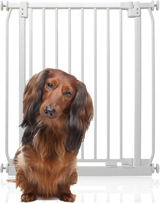 B&Q -  Elite Pressure Dog Gate71Cm80CmMatt WhitePressure Fit Pet Gate For Dog And Puppy