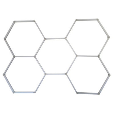 Ener-j 5 Hexagon LED Ceiling Light - Aluminium - Light - Image 6
