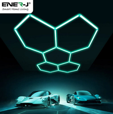 Ener-J Ener J Hexagon Showroom Led Designer Light Rgb With Remote 150W 240V from B&Q