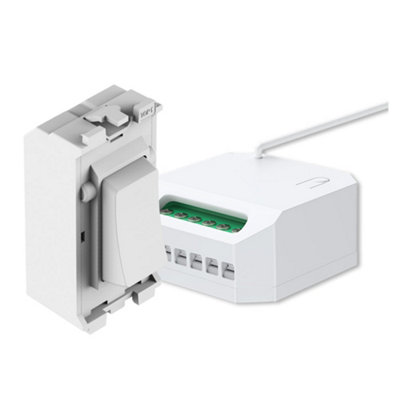 B&Q -  EnerJ Wireless Kinetic Bg Grid Switch And 5A Rf Receiver Combo Pack White 240V