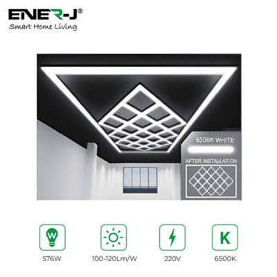 B&Q -  588W Designer Ceiling Lights With Frame 19 Diamonds And Border