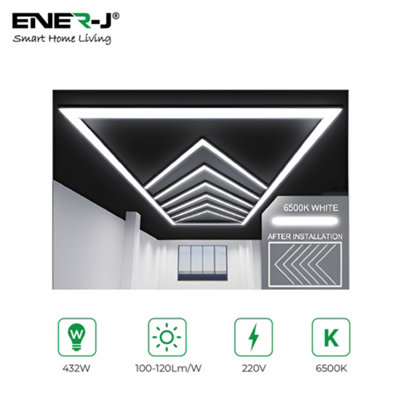 B&Q -  Designer Ceiling Light Modern Arrow Frame Design Led Ceiling Lighting 432W Contemporary Indoor Light For Living Room