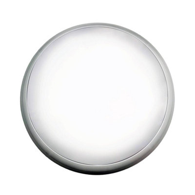 Ener-J EnerJ Led Bulkhead 9 In 1 Power And Cct Switchable With Microwave Sensor White 320mm 22W Ip65 Ik10 from B&Q