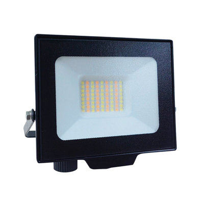 Ener-J 30W Led Floodlight Cct Switchable Ip65 Weatherproof Black 2700 Lumens 240V from B&Q