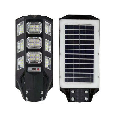 Ener-J 100W Solar Streetlights 6500K With 6V 12W Solar Panel & 12000 Mah Battery & Remote from B&Q