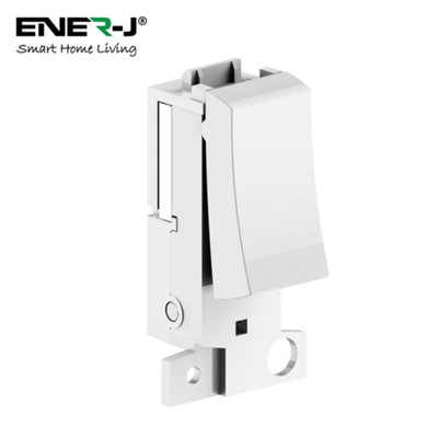 Ener-J EnerJ Major Uk Grid Kinetic Switch Pro Series 1 Gang White 433Mhz from B&Q