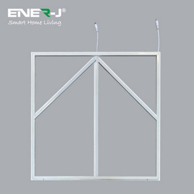 Ener-J 60X60Cm Led Frame Panel Light With Blue Arrow Design40WCool White (6500K)Pack Of 4 from B&Q