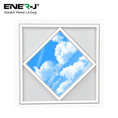 Ener-J Unisex White Diamond Sky Cloud Led Ceiling Panel 60X60cm | : 60X60 Cm - Image 7