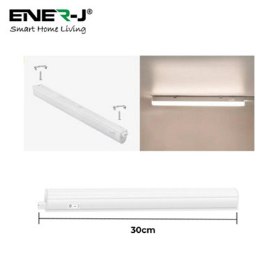 Ener-J EnerJ T5 Led Linear Batten Light 120Cm Pack Of 2 Cct Switchable 20W from B&Q