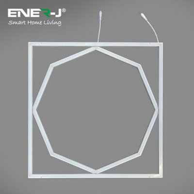 Ener-J Unisex White Pack Of 600X600mm Led Light With Pd Design 40W Cool Frame Bord Size 6 - Image 5