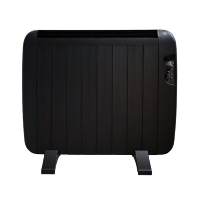 Ener-J Smart Wifi Electric Radiator Heater 1200W Black Aluminium Lcd Control from B&Q