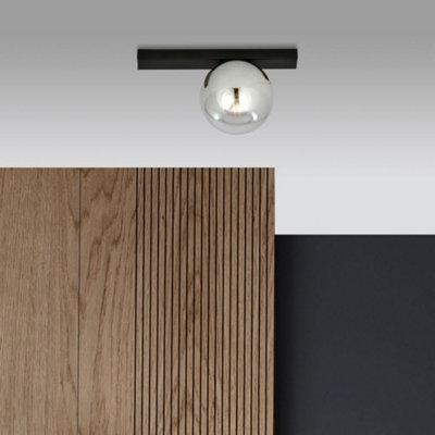 CGC Lighting Cgc Fit 1 Black/grafit Ceiling Lamp Light from B&Q