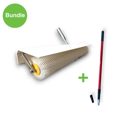 Wiltshire Wood Flooring Supplies Xepa Spike Screed Roller With Extension Pole250mm / 31mm from B&Q