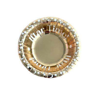 B&Q Iftar Time Party Bowls (10Pk) - Gold