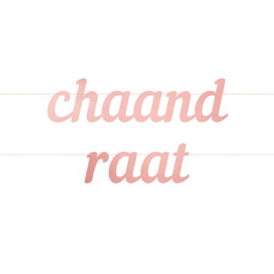 Chaand Raat Letter BannerRose Gold from B&Q