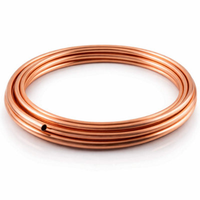 Mkgt Flexible Microbore Copper Tube For PlumbingWater & Gas Installations 6mm X 25 Metres from B&Q