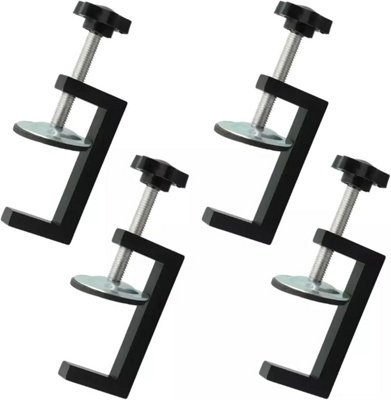 OKODOKO Adjustable G Clamps For Woodwork Carpentry Mini Screw Table C Clamps (4Pcs) from B&Q