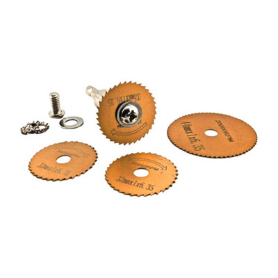 OKODOKO 4Pcs Titanium-Coated Hss Saw Blades With 1/4-Inch Hex Shank For Drills & Rotary from B&Q