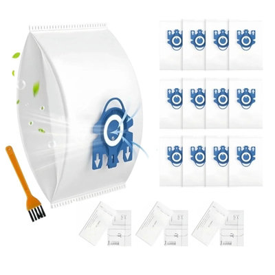 B&Q -  12 Pack C3 Vacuum Hoover Bags For Miele GnFits C1 C3 S2 S5 S8 Series 9917710