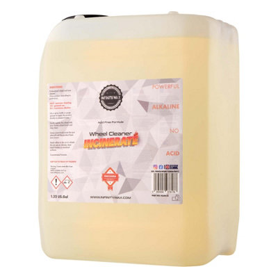  - Infinity Wax Incinerate Wheel Cleaner Add Free Formula Valeting 20L Iclinc20L