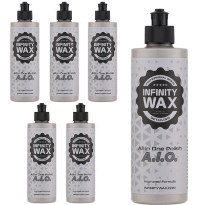  - 6X Infinity Wax A.i.o. Polish 250Ml Medium Cut Paintwork Scratch Gloss Enhancer