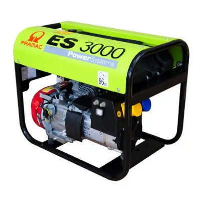 Pramac Es3000 2.6Kw 230V / 110V Long Run Petrol Generator from B&Q