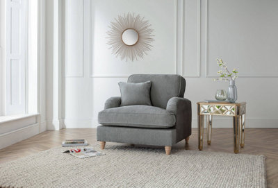Piper Arm Chair Manhattan Charcoal from B&Q