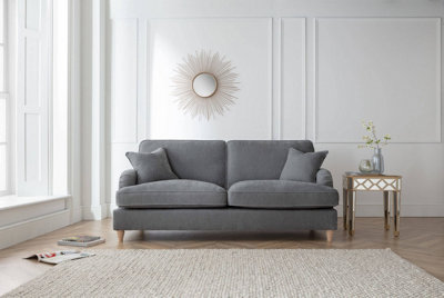 Piper 3 Seater Sofa Manhattan Charcoal from B&Q