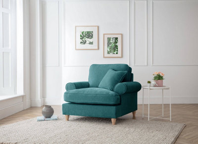 Lola Armchair Manhattan Emerald from B&Q