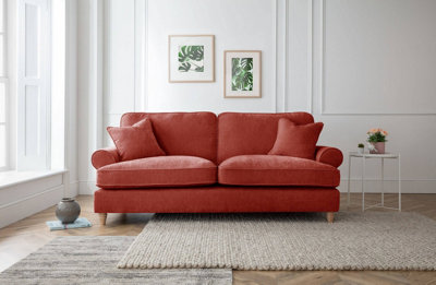Lola 3 Seater Sofa Manhattan Apricot from B&Q