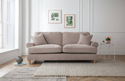 Lola 3 Seater Sofa Manhattan Putty from B&Q