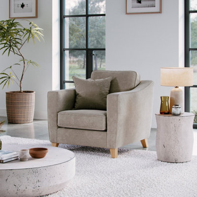 B&Q -  Florence Chenille Fabric Armchair