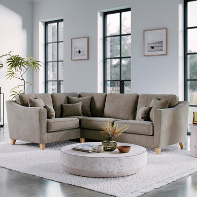 The Great Sofa Company Florence Right Hand Facing Chenille Corner Sofa from B&Q